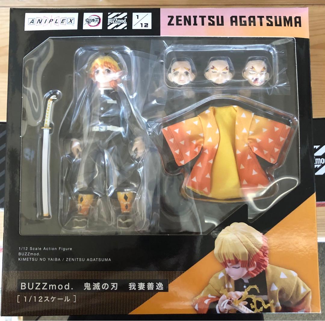 新品BUZZmod. 鬼滅の刃 我妻善逸 嘴平伊之助 煉獄 1/12 スケール