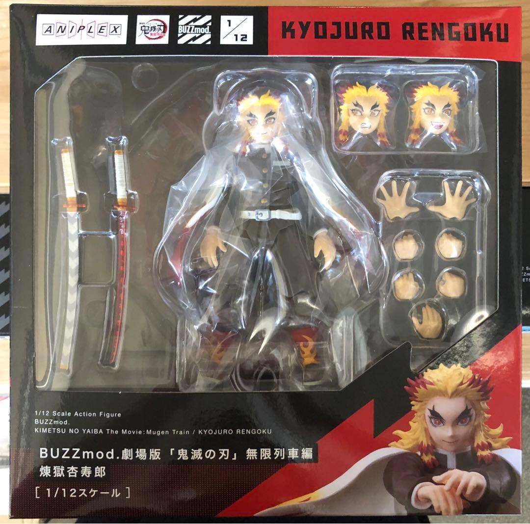 新品BUZZmod. 鬼滅の刃 我妻善逸 嘴平伊之助 煉獄 1/12 スケール