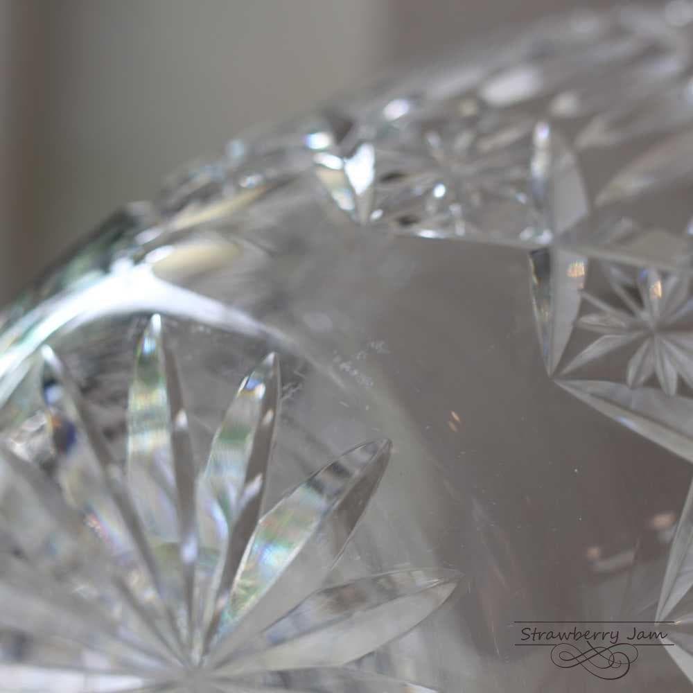 L2810-555 フランスアンティーク ガラスバケツ フルーツ バスケット