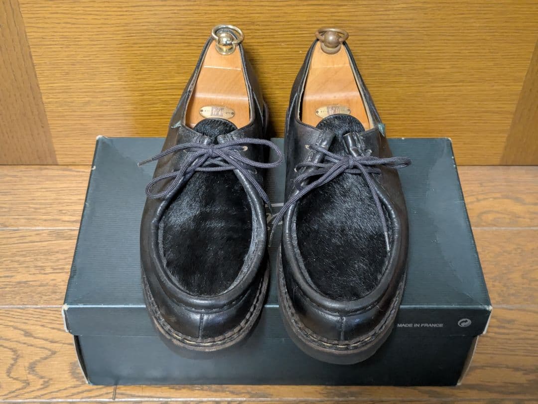 売約済商品!!モカシン 黒 レザー ポニー