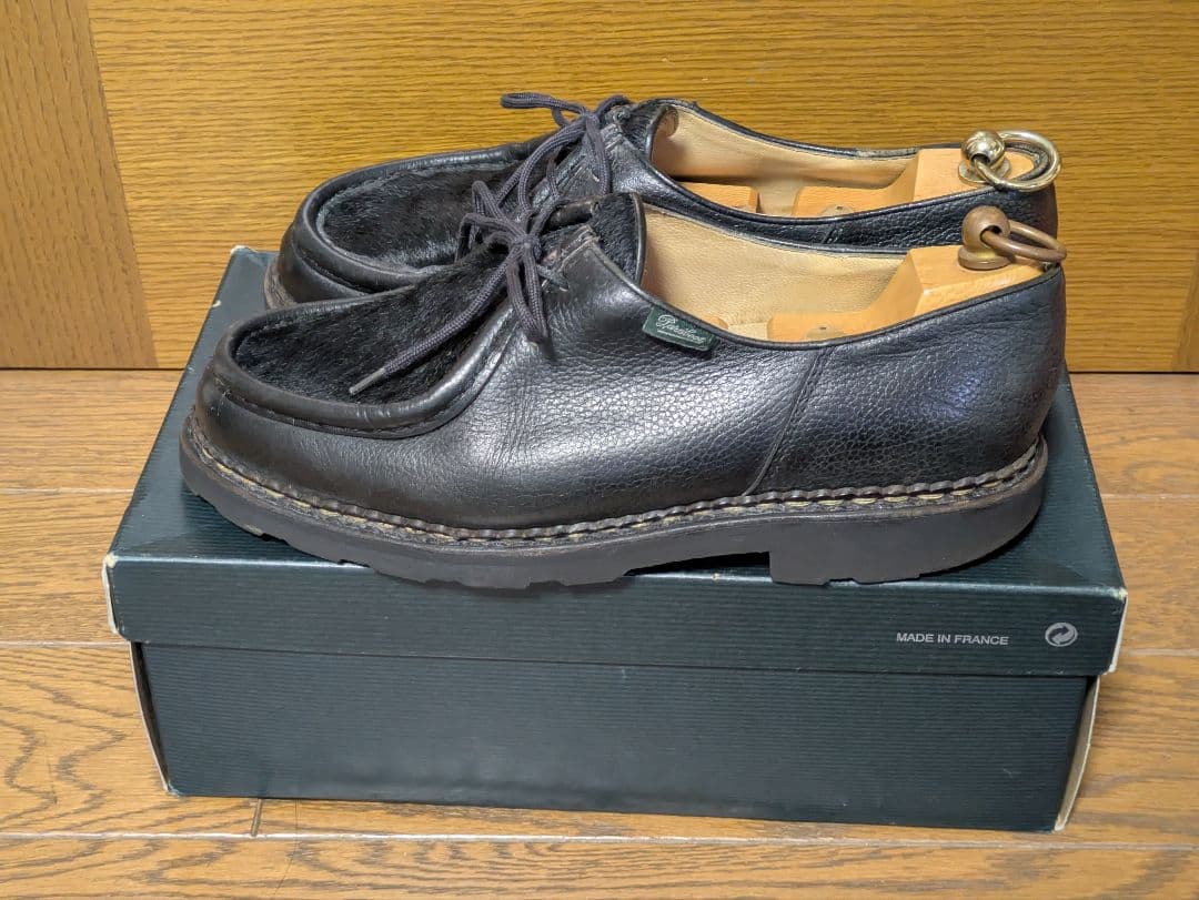 売約済商品!!モカシン 黒 レザー ポニー