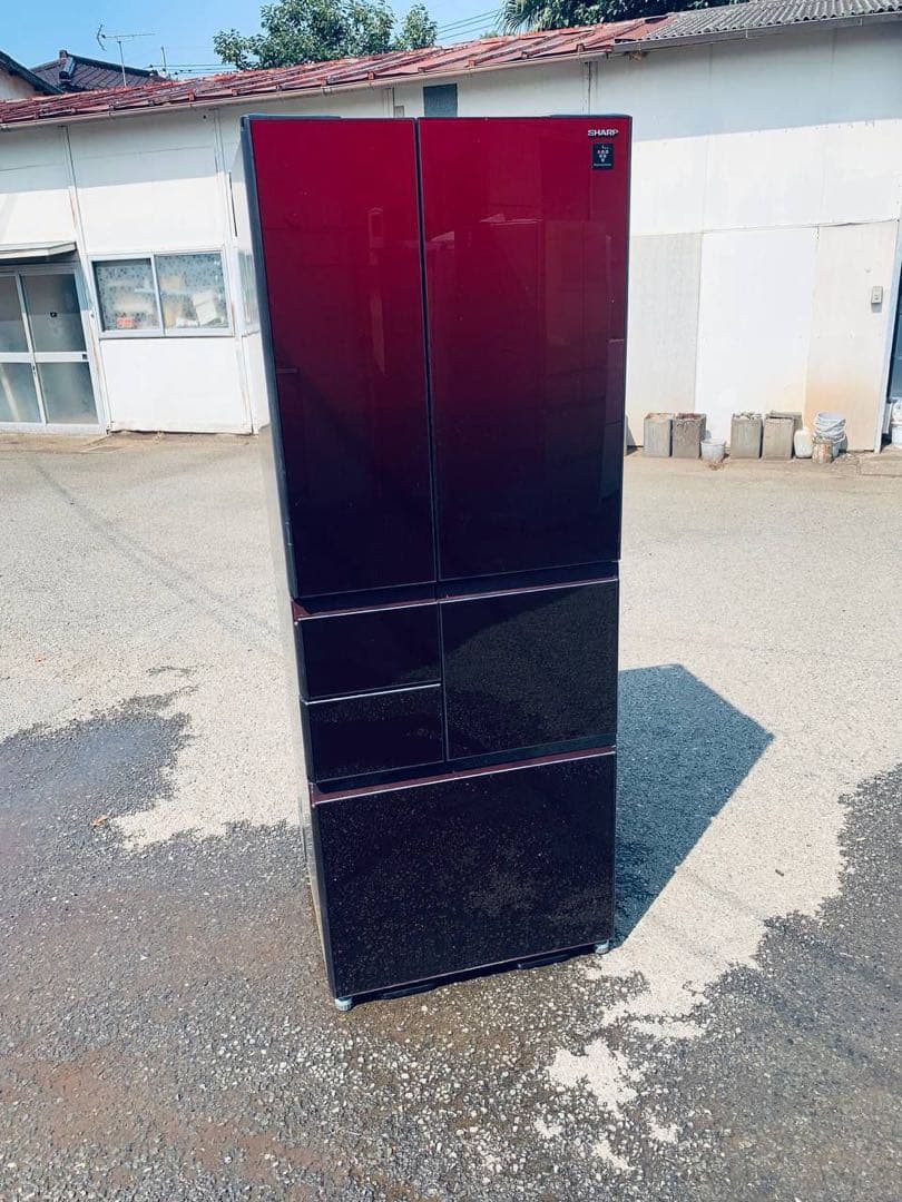 送料設置無料　SHARP ノンフロン冷凍冷蔵庫　SJ-GT50A-R