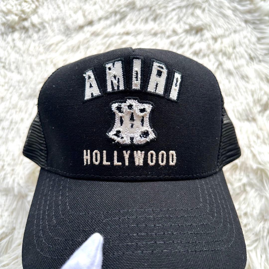 AMIRI ブラックメッシュバックキャップ 新品タグ付き
