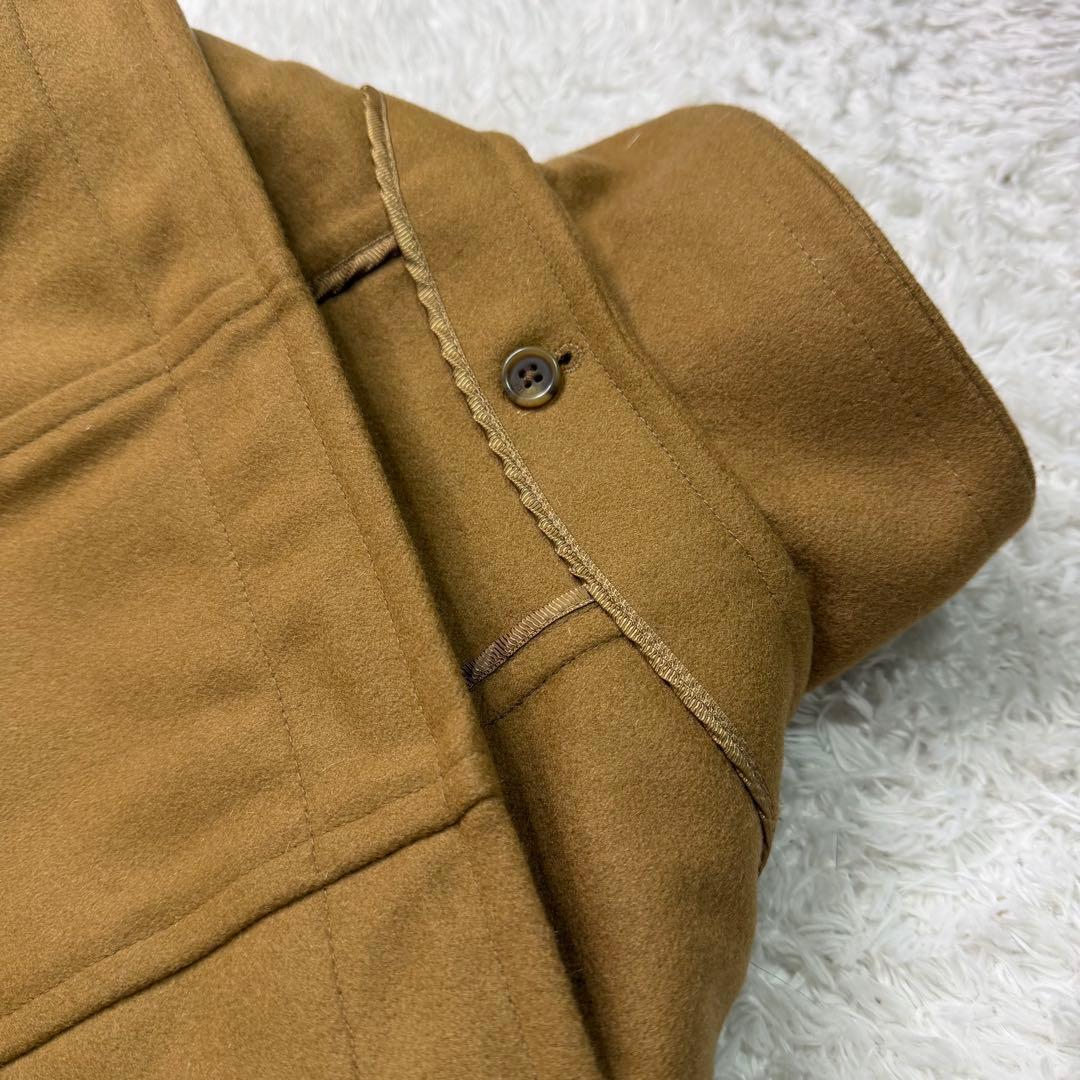 FENDI ロングコート 大きいサイズ XL 取り外しフード付き ウール