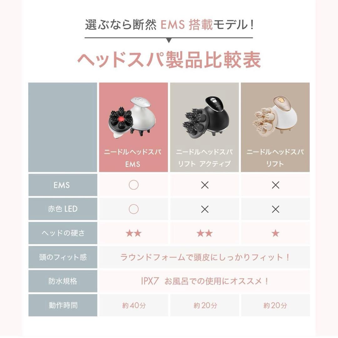 ヤーマン ミーゼ ニードルヘッドスパ EMS 電動頭皮ブラシ MS33WAM