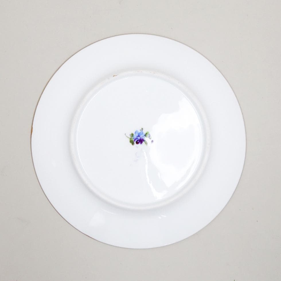 DRESDEN PORCELAIN 手描き 薔薇 トリオ カップ ソーサー 皿