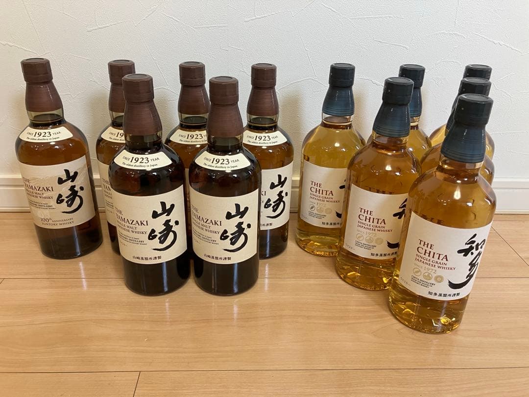 山崎NV700ml 6本&知多700ml 6本のセット アニバーサリーボトル含む