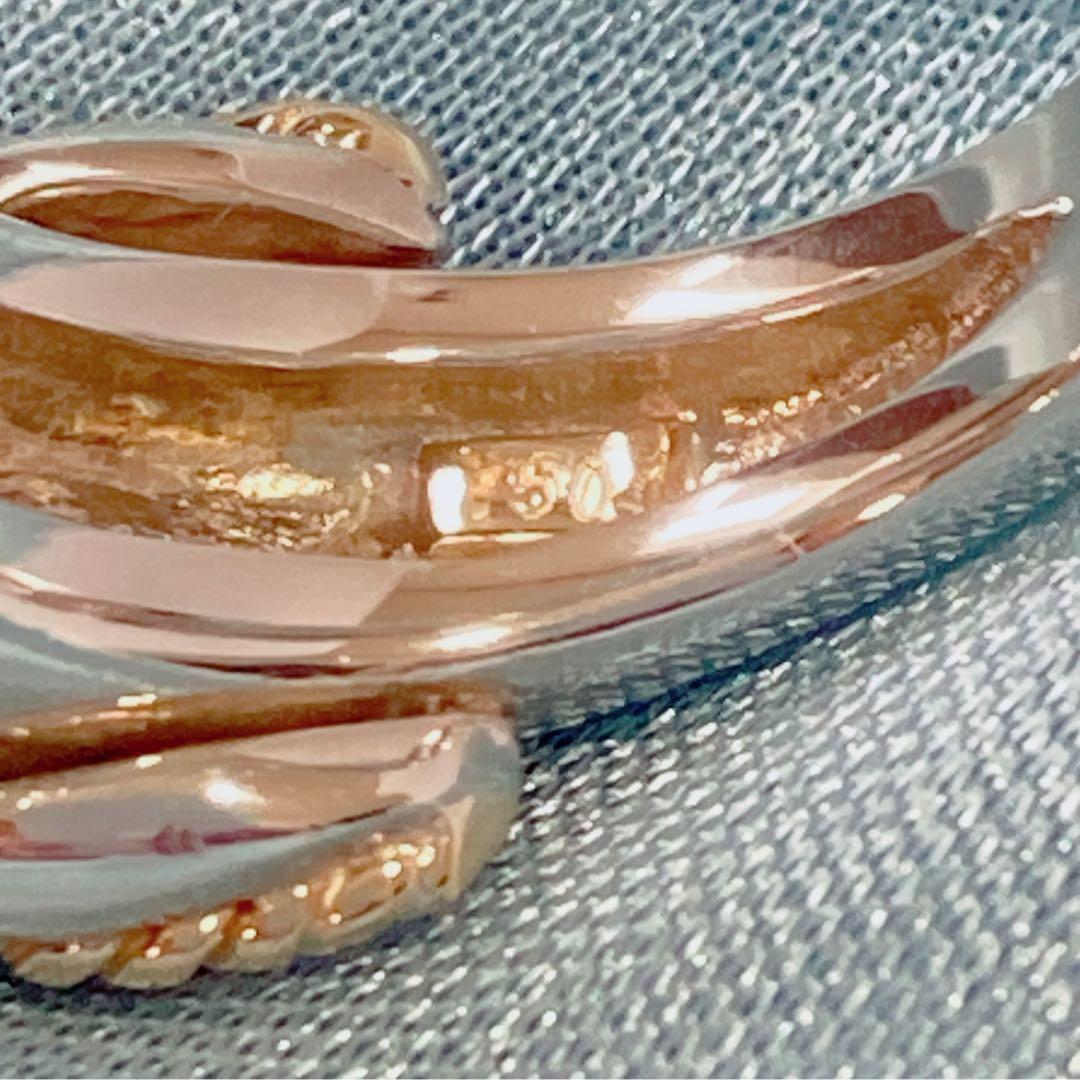 ティファニー　シグネチャークロスリング　コンビ　8号