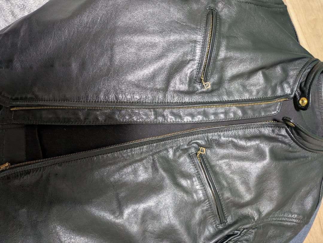 Uncrowd シングルライダース　BLUCO　牛革　クリーニング済　ハーレー