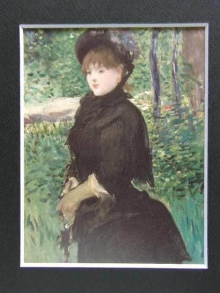 エドゥアール・マネ、「散歩」、希少な画集より、新品高級額・額装付、状態良好