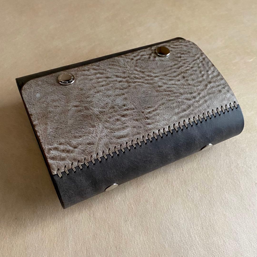 自由手帳 ミニ6 グレー×ネイビー