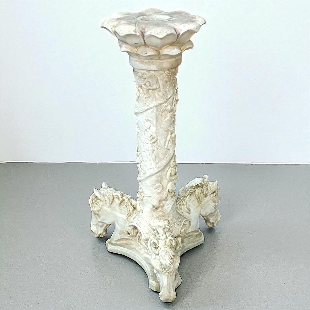 [八5790] 装飾台座　燭台　高さ約49㎝