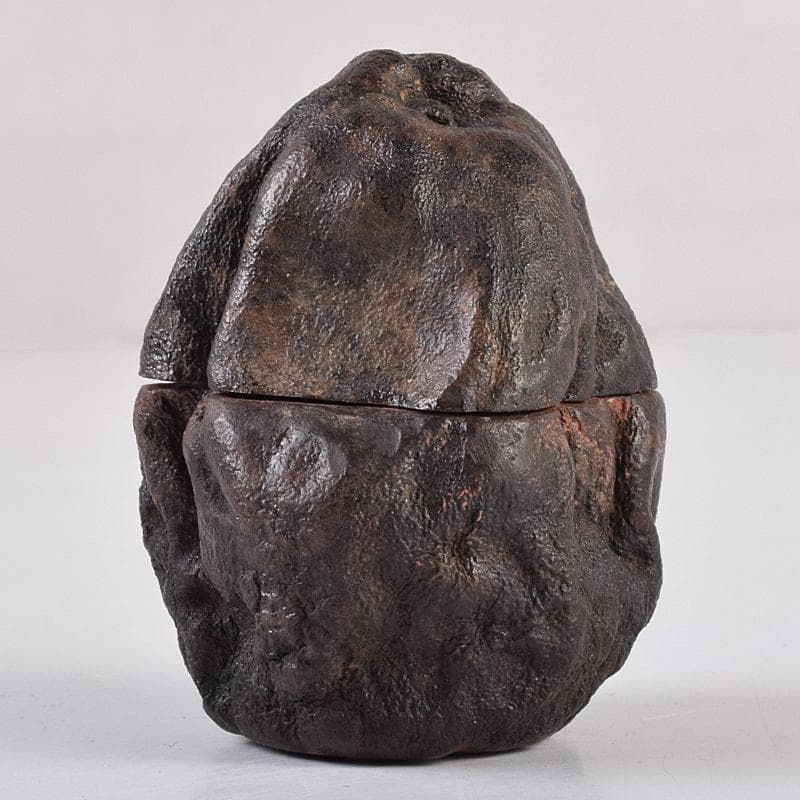 茶道具　乾漆　香合　花押あり　在銘　書付共箱　V　R8882