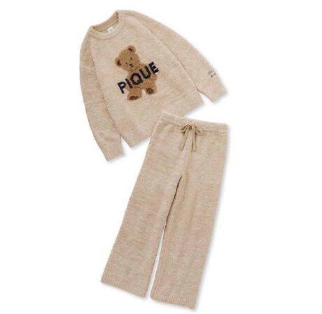 gelato pique パウダーメランジベアジャガードプルオーバー&パンツ