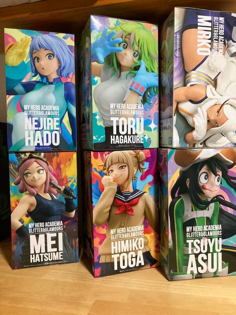 グリッター　葉隠透　波動ねじれ　ミルコ　発目明　蛙吹梅雨　トガヒミコ　フィギュア