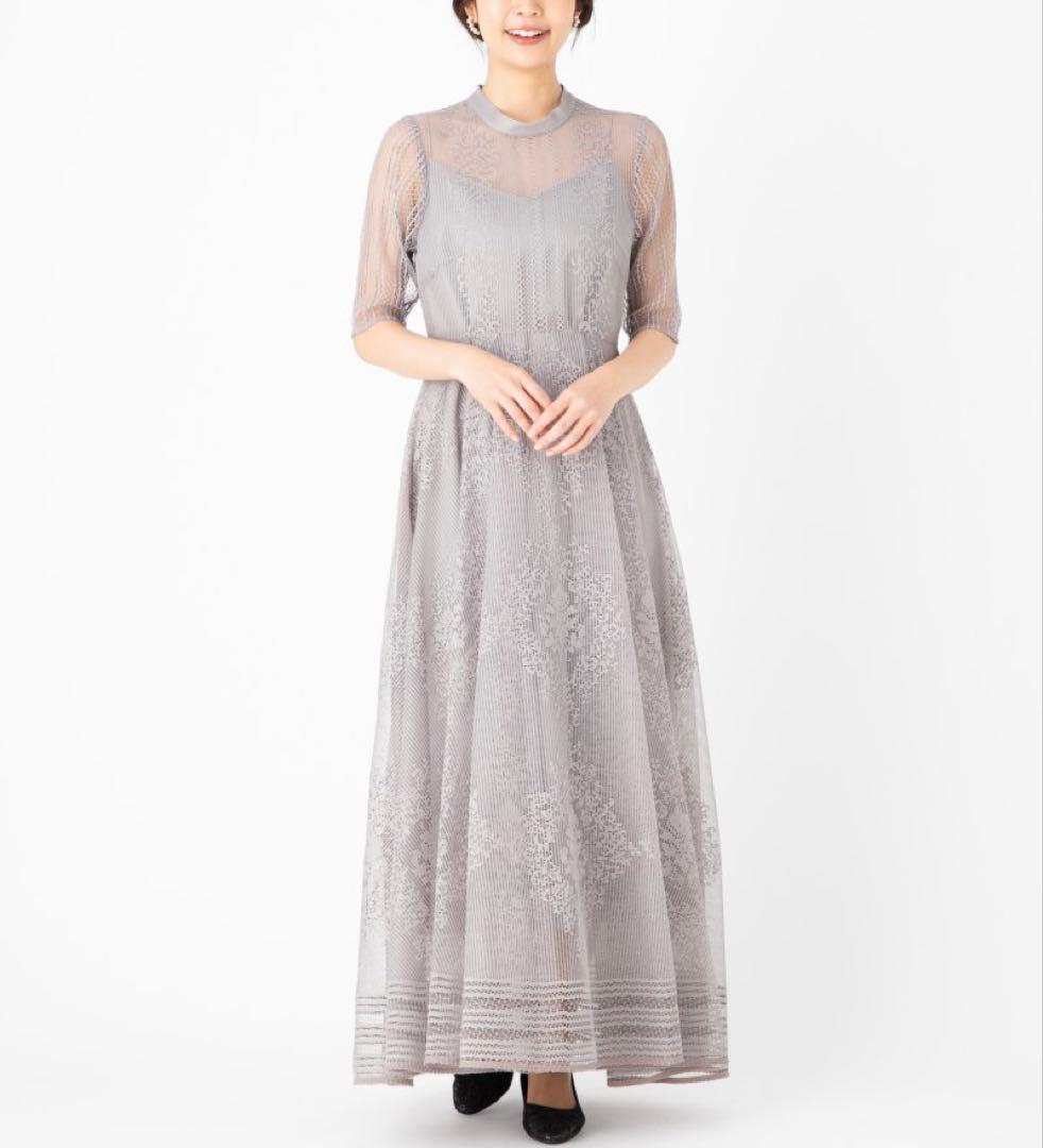 【FRAY I.D】美品_グレージュオケージョンドレス