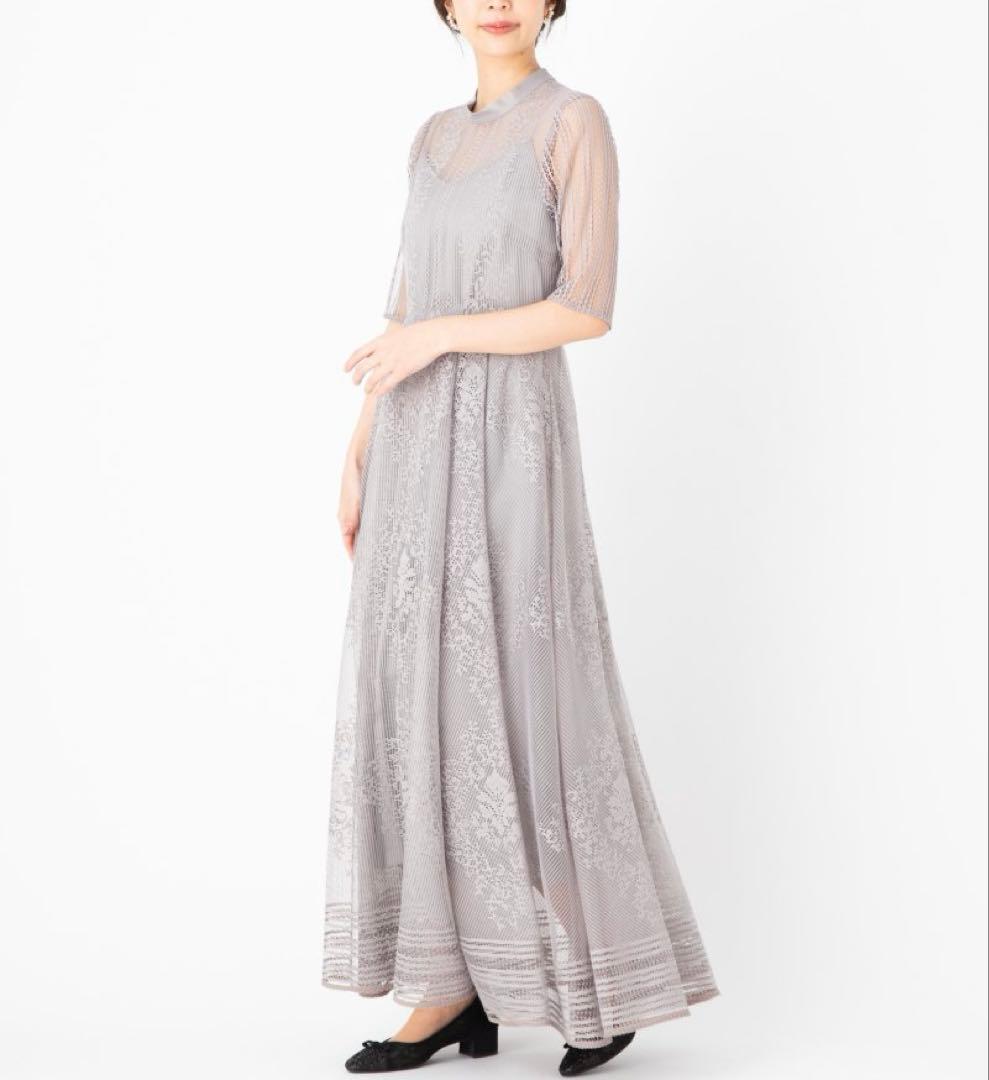 【FRAY I.D】美品_グレージュオケージョンドレス