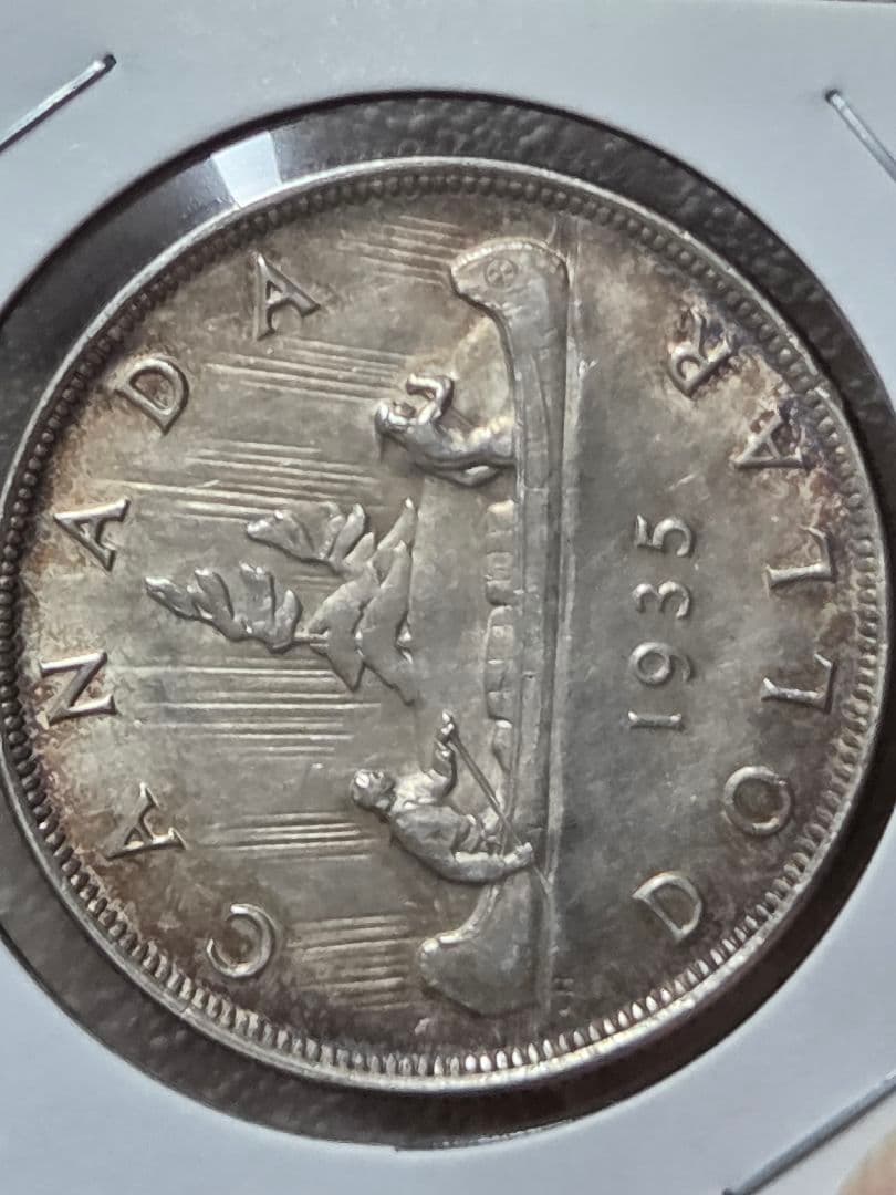 カナダ連邦　ジョージ5世　1 ドル銀貨　1935