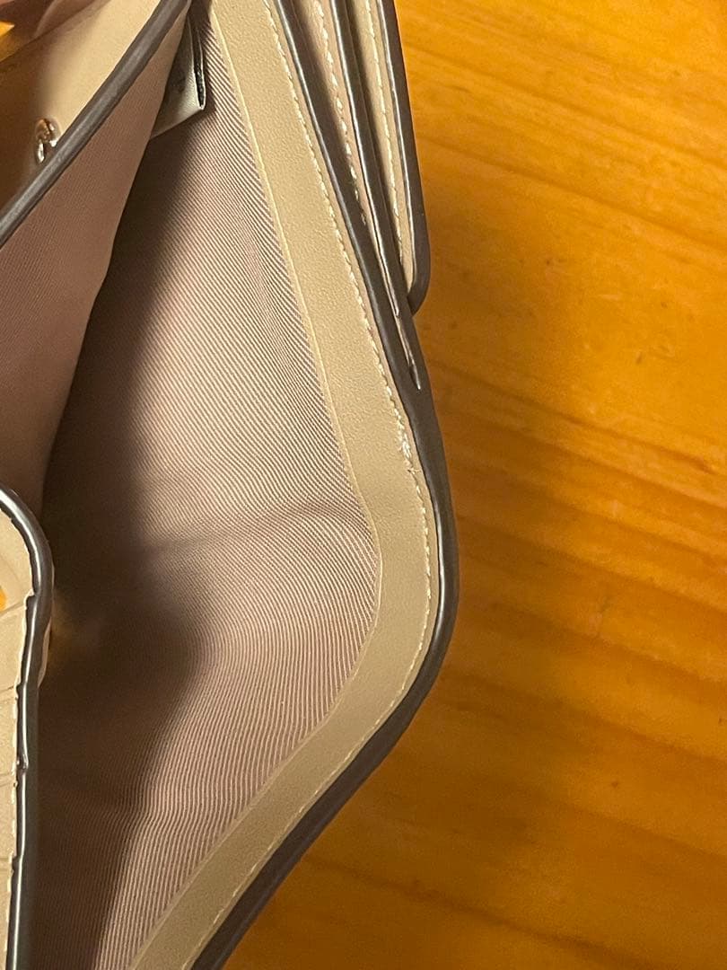 COACH ELIZA SMALL WALLET 二つ折り財布　ベージュ