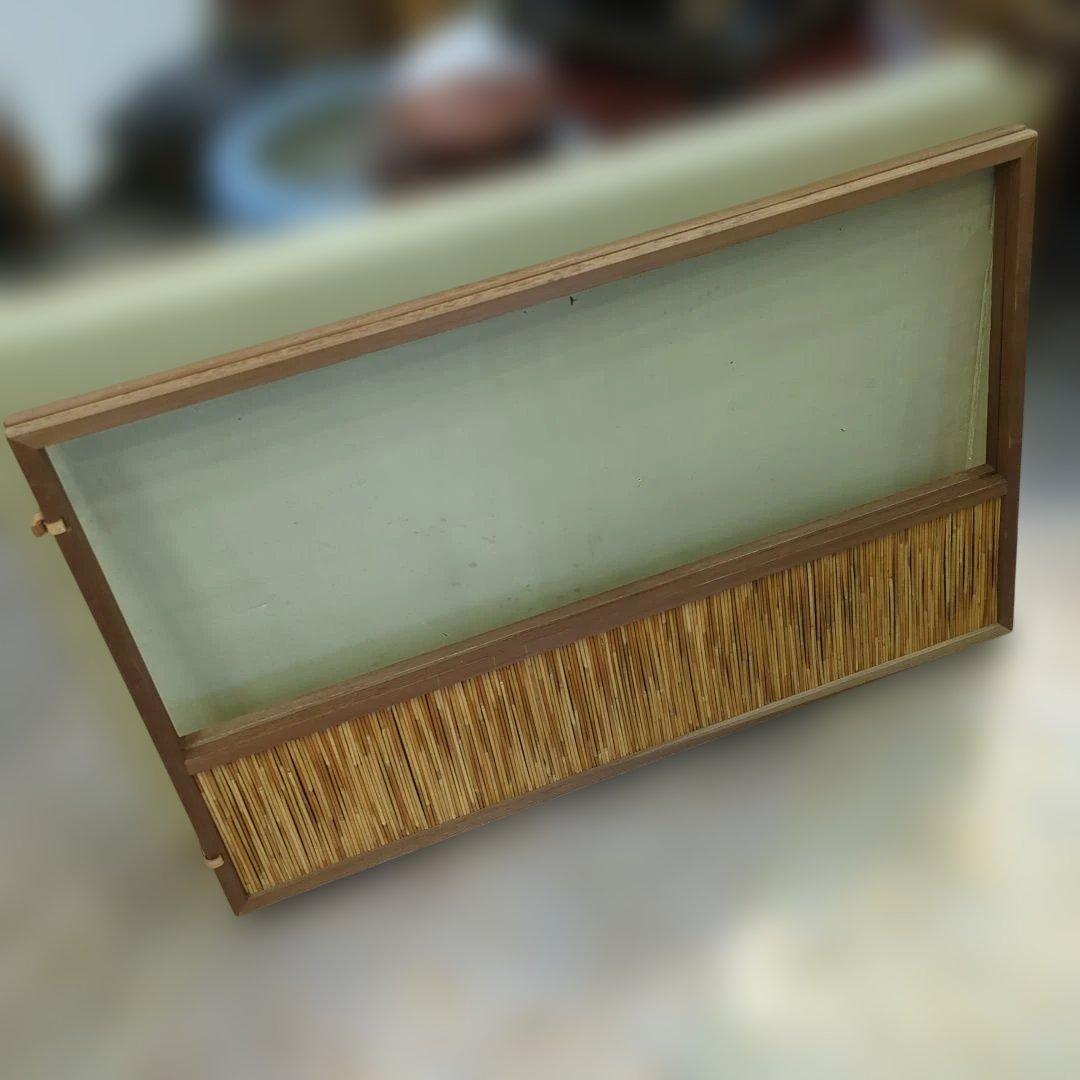 風炉先屏風　簾　透かし　すだれ　衝立　間仕切り　茶道具　紙箱