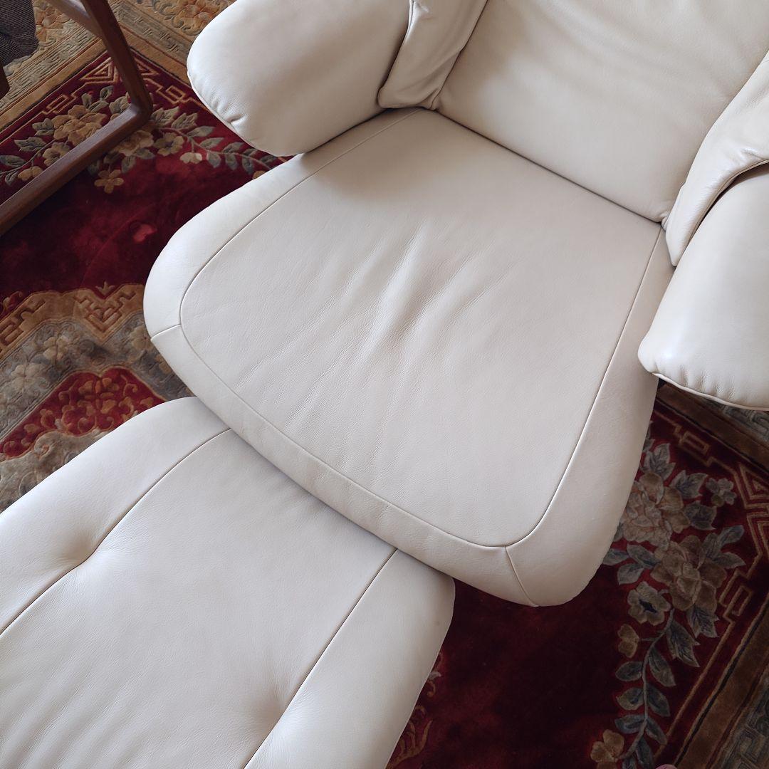 カリモクチェア リクライニングチェアオットマン付き