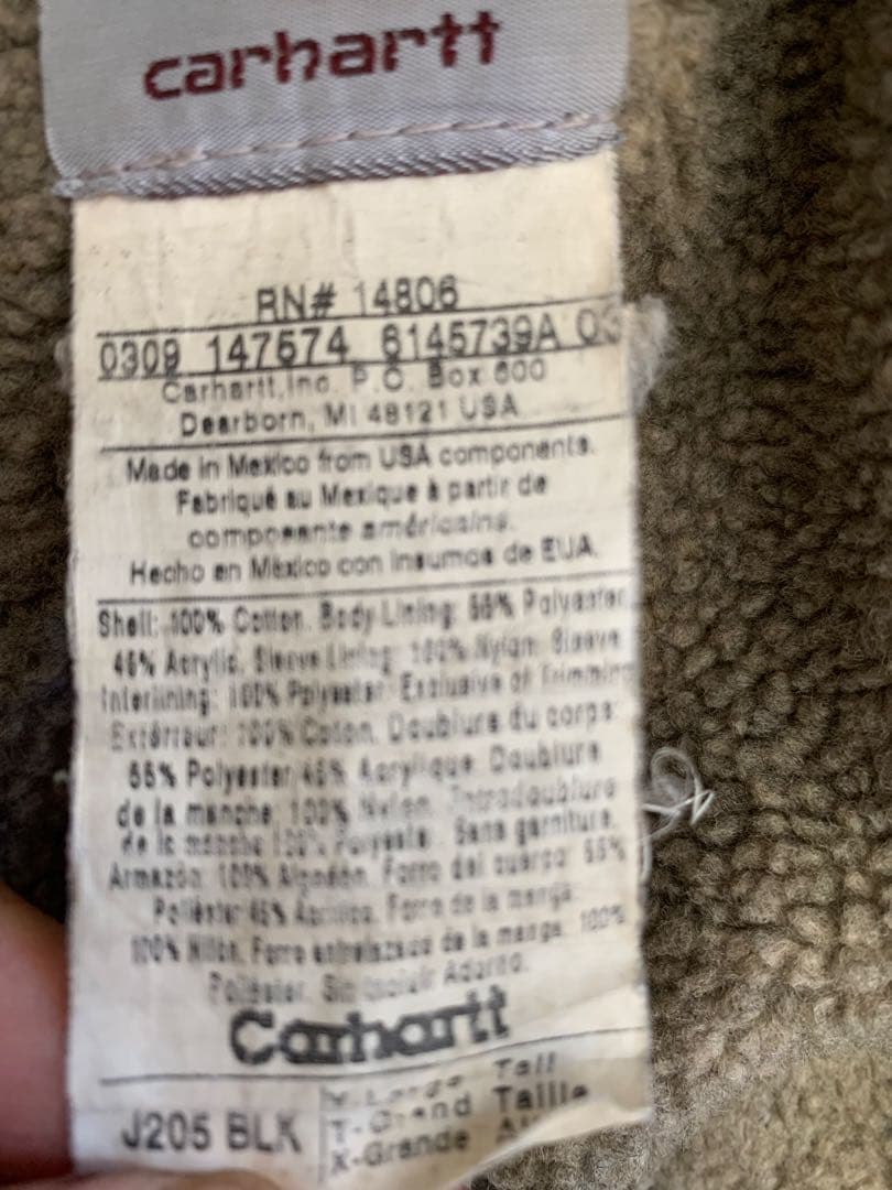 carhartt j205 BLK ジャケット