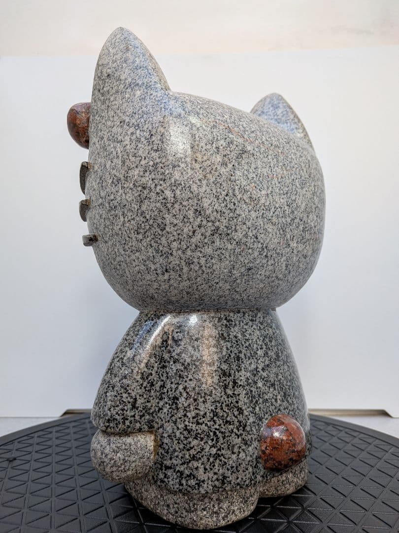 b788、ハローキティ キティーちゃん 石像 御影石 置物 猫 希少 レア