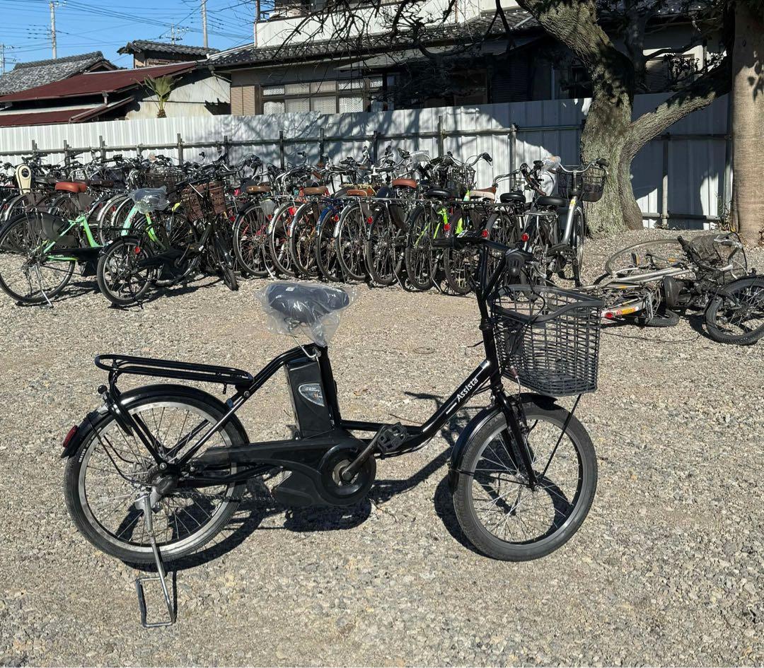 電動アシストパナソニック シティタイプ 20インチブラック／バスケット付き