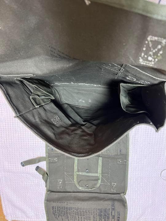米軍 実物 テントリペアキットバッグ キャンバス