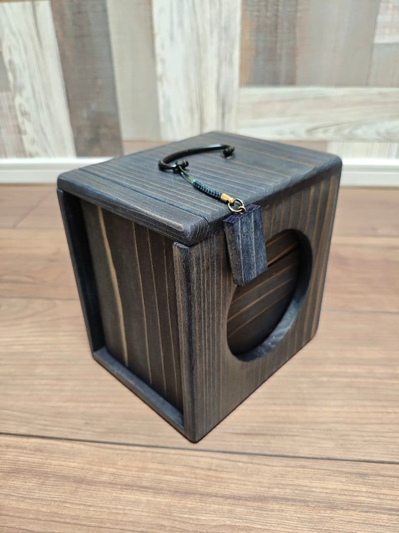 【新品未使用】藍染め 遊山箱 徳島 伝統工芸品