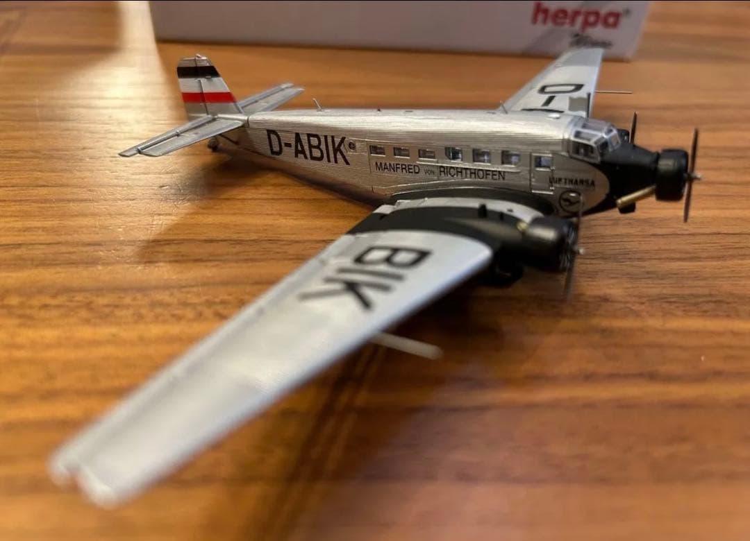 新品Herpa Junkers Ju 52/3m 1/160 絶版 D-ABIK