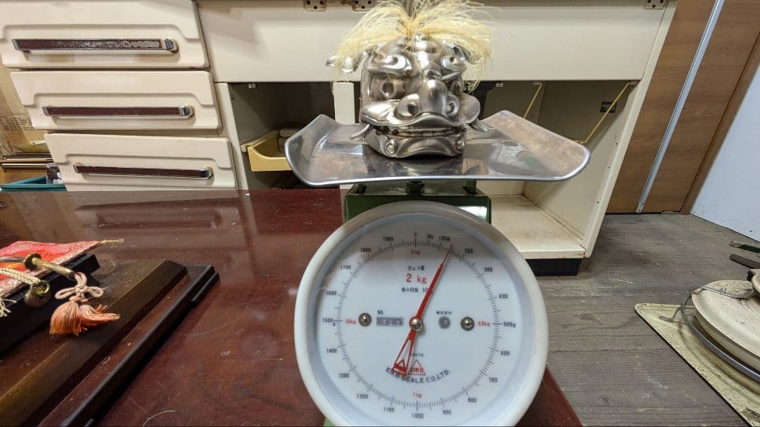 獅子頭 ガラスケース入り