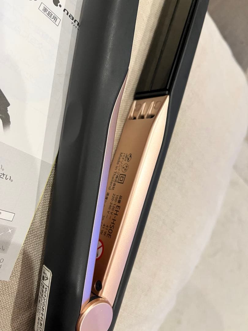 Panasonic EH-HS0E ナノケアストレートヘアアイロン パナソニック