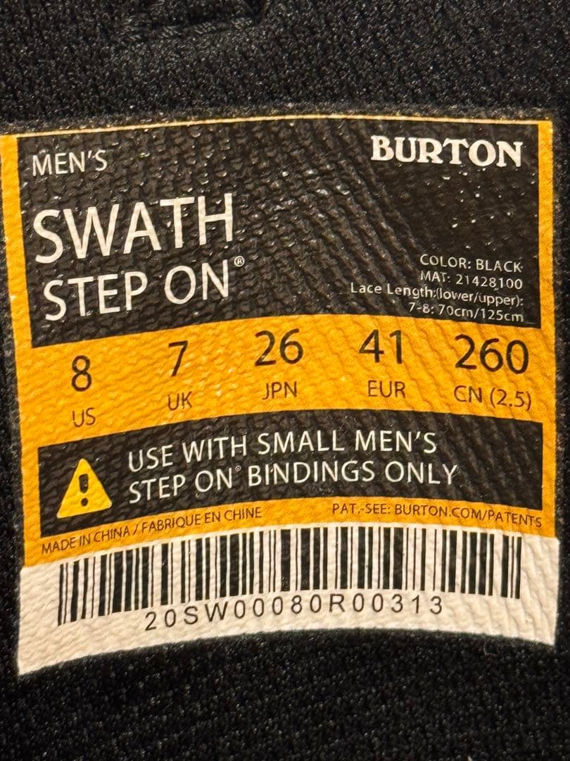 BURTON SWAS STEPON 26.0㎝ バインセット