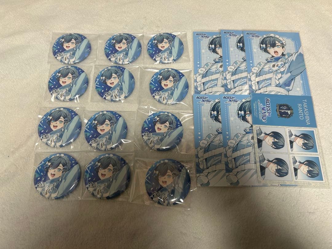ボーイズビーメイド ビーメイ 高階 蘭士　特典　缶バッジ　ブロマイド