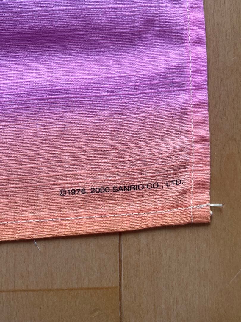 【未使用】ハローキティ マーメイドのれん ハイビスカス　2000年製