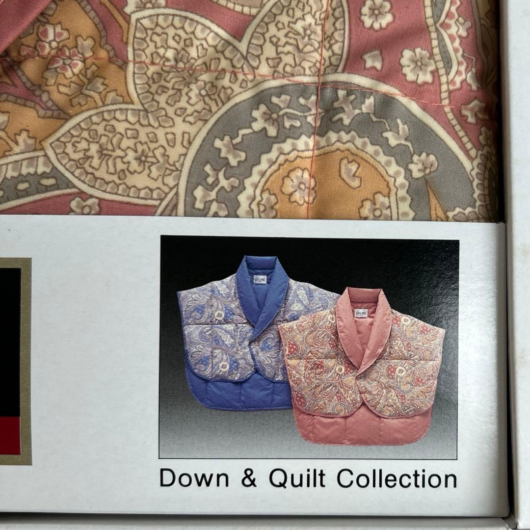 【未使用品】CELINE　羽毛肩当て　ペアセット　ダウンフェザー　西川産業日本製