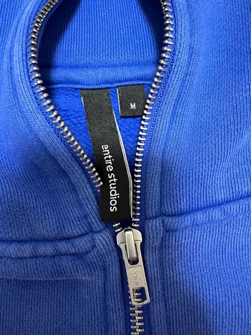 entire studios full zip ozone hoodie ブルー
