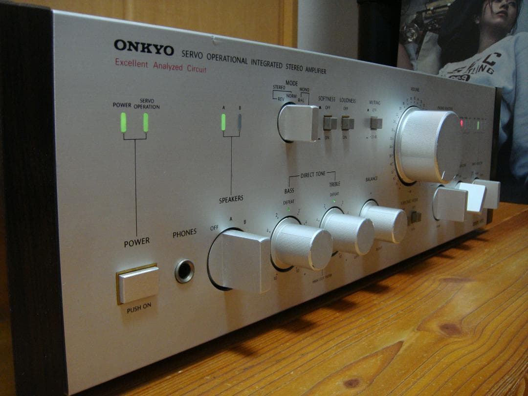 整備済 程度良 ONKYO オンキョー Integra A-819 木目パネル