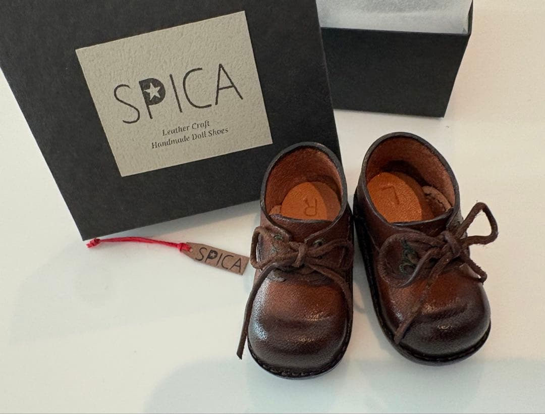 iMda3.0ドールシューズ 靴 本革 人形 ハンドメイド ヴィンテージ風 作家