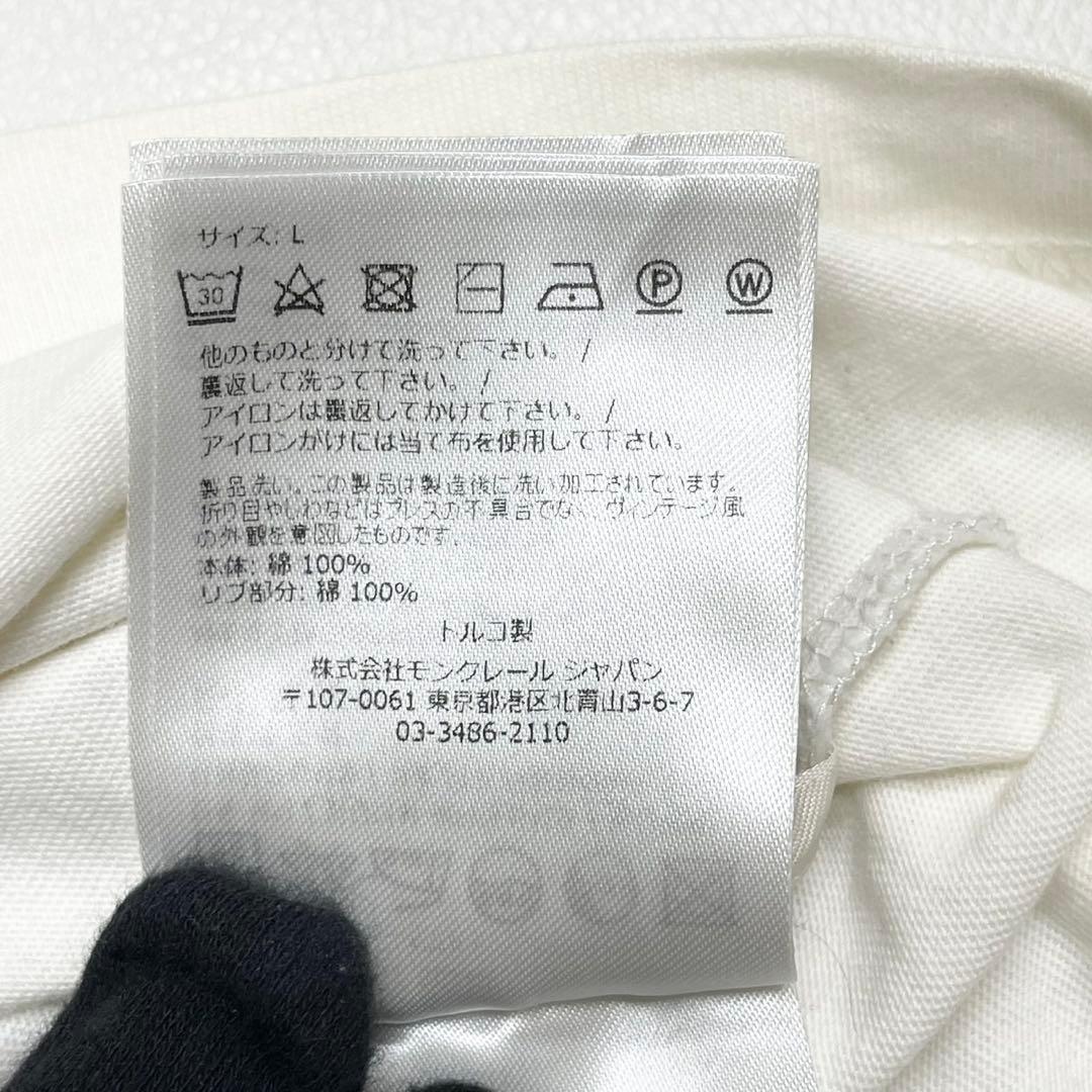 23年モデル MONCLER モンクレール Tシャツ レザーパッチ