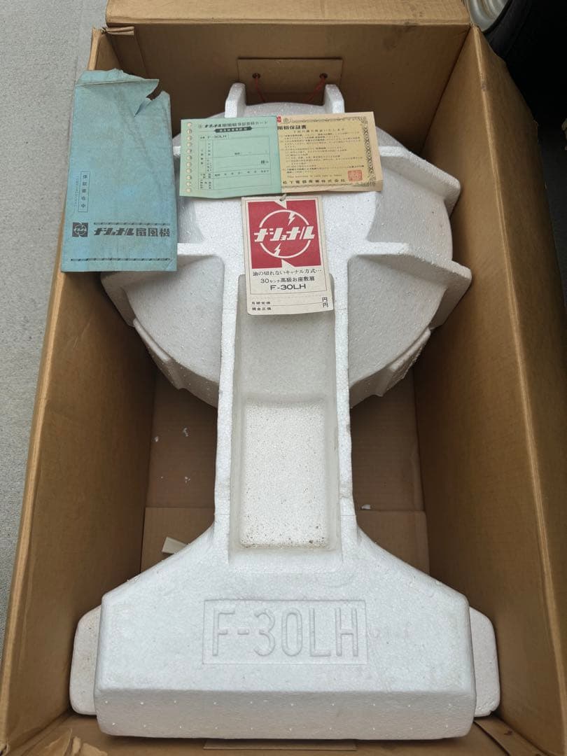 清*水様 ナショナル 扇風機 昭和レトロ F-30LHジャンク品