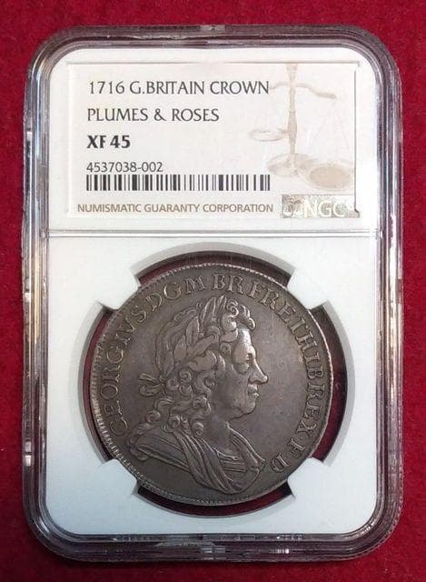【新春セール】英国 NGC AU531716 イギリス クラウン銀貨