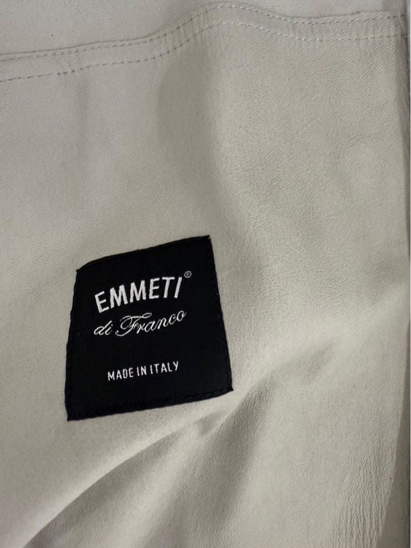 カビちゃんさま専用 エンメティ EMMETI レザージャケット 46 グレー