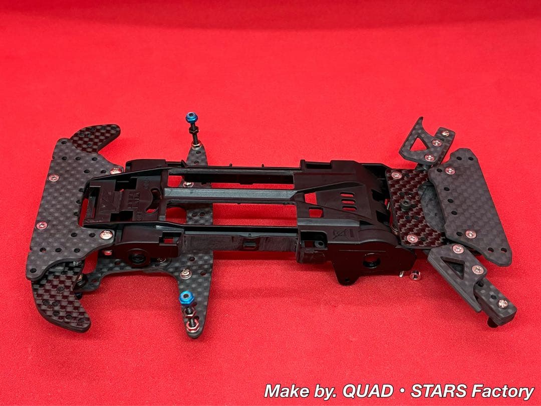 【ミニ四駆・VZ用】2軸ATスライドダンパー＋フロント提灯＋1軸リヤアンカー