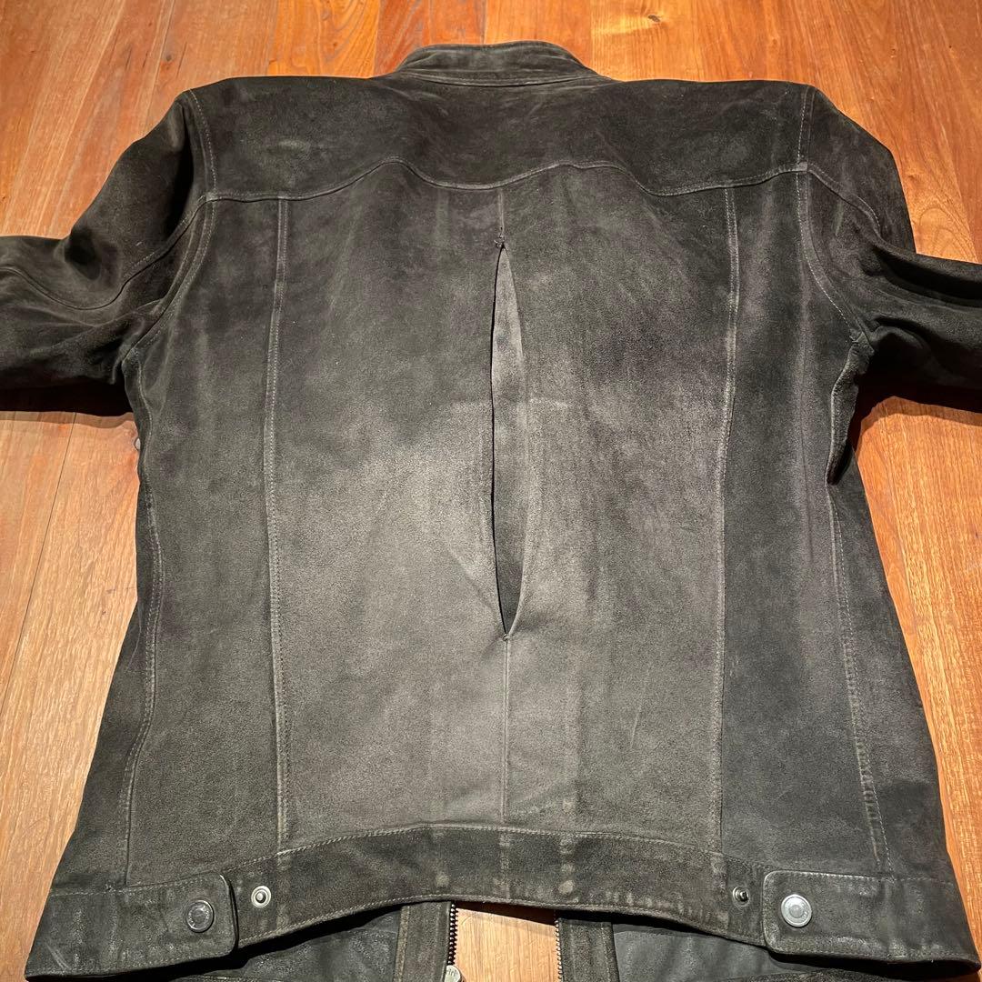 GUCCI グッチ シングルライダース 黒スウェード 46 トムフォード期 希少