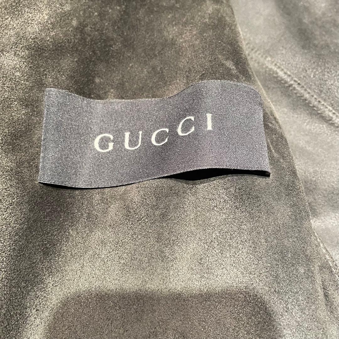 GUCCI グッチ シングルライダース 黒スウェード 46 トムフォード期 希少