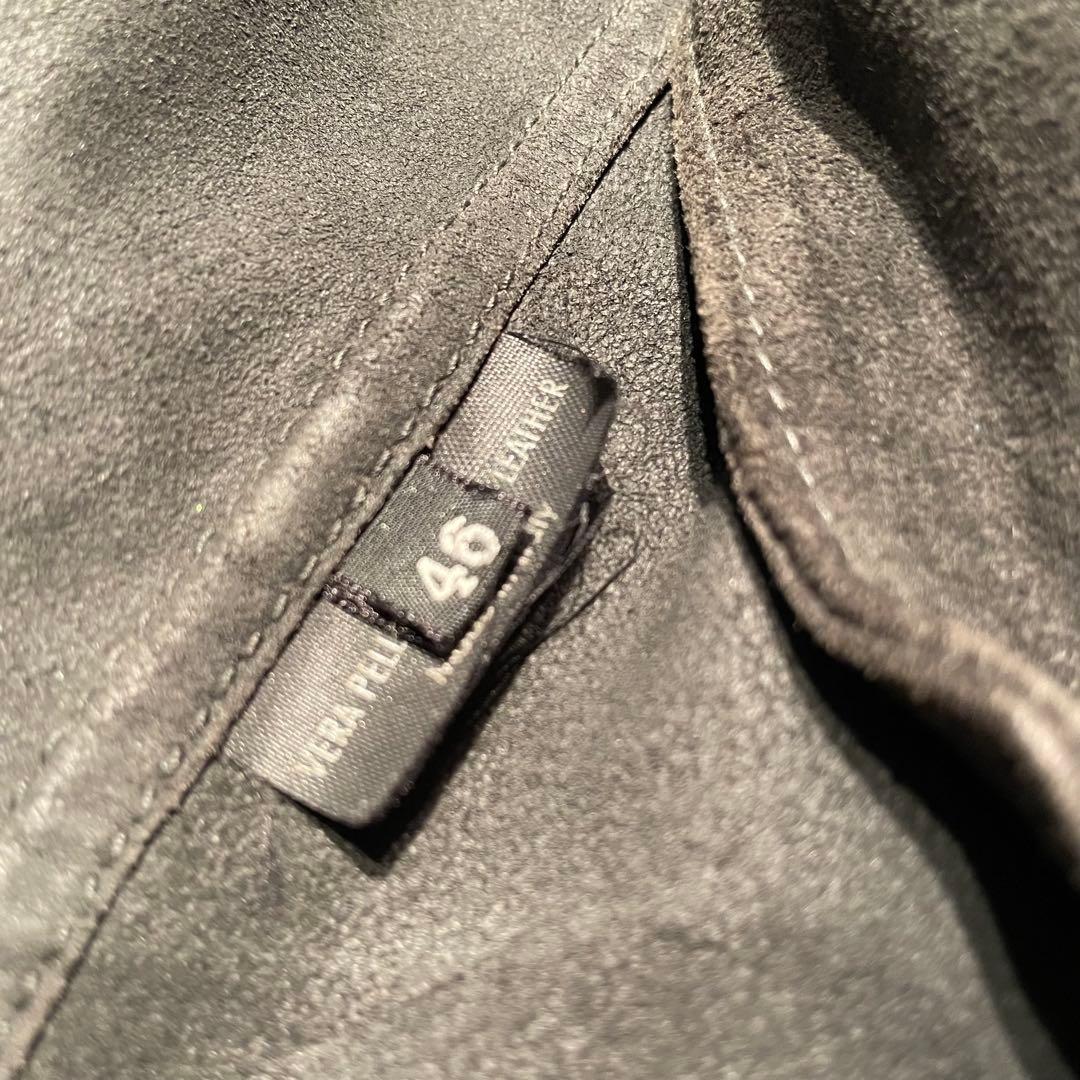 GUCCI グッチ シングルライダース 黒スウェード 46 トムフォード期 希少