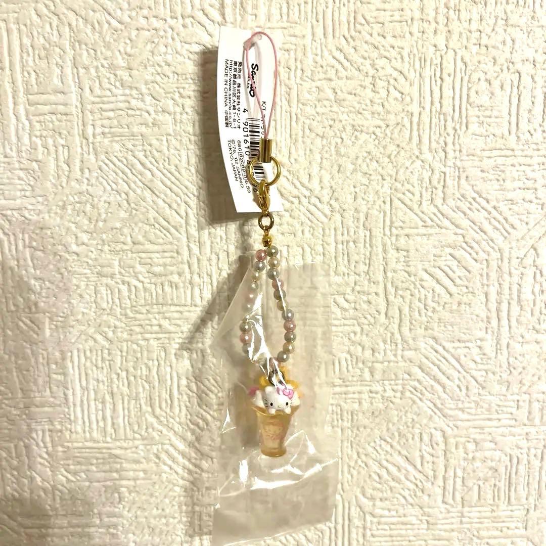 超希少‼️パーラーキティ　パフェ　スイーツキティビーズ　ストラップ　レア