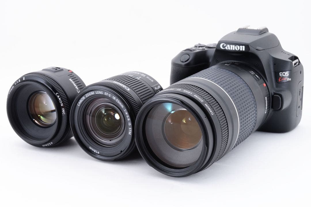 Canon EOS Kiss X10標準&望遠&単焦点トリプルレンズセット